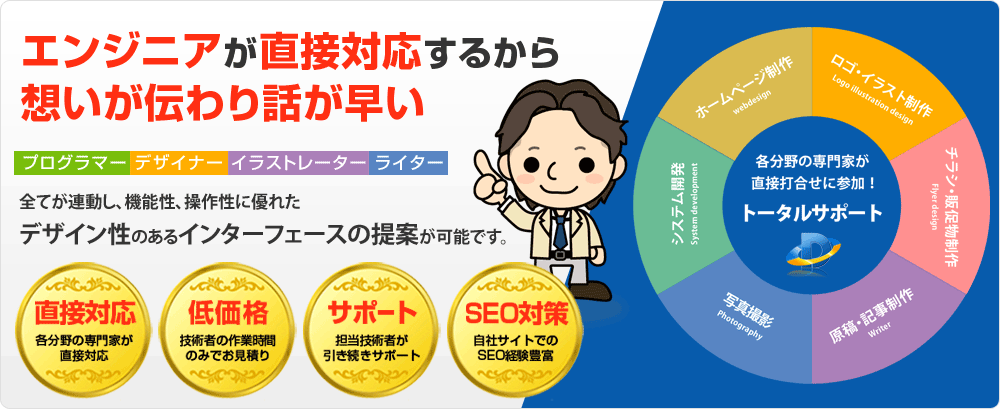 本当に信頼できる会社にホームページを任せていますか?実績10年以上のWEBデザイナーが代表です