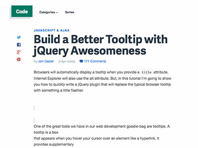 8.Build a Better Tooltip with jQuery Awesomeness